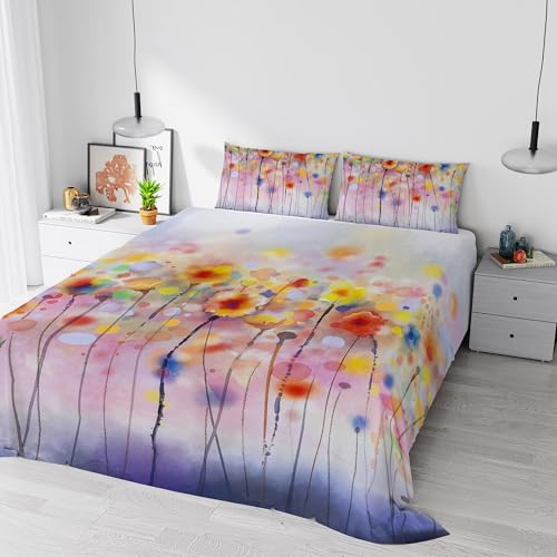 Italian Bed Linen Dreams' Digital Print Bedding Set, Full Coverage, Made in Italy, Double, 46 cm