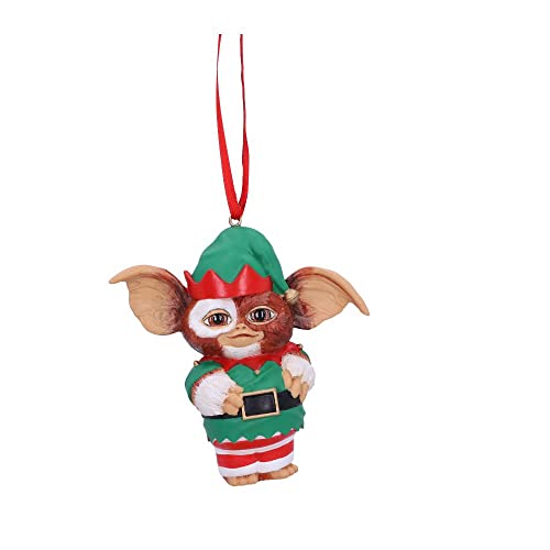 Nemesis Now Officially Licensed Gremlins Gizmo Elf Hanging Ornament, Green, 9.5cm