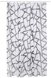 Spirella Lifestyle Plastic Curtain – Bizarre Silver 180 x 200 1113119, White, Standard