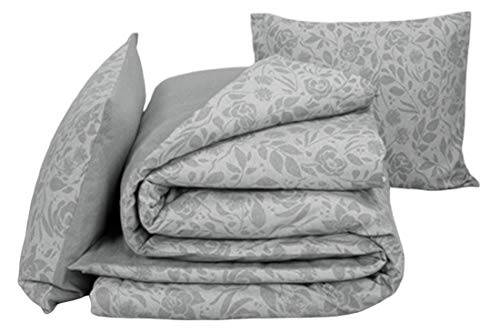 De Witte Lietaer Duvet Cover Set, Cotton, grey, 140x220