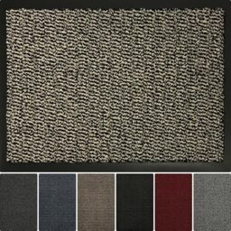 Heavy Duty Dirt Trapper Runner Mat, Non-Slip PVC, Beige, 90x300cm