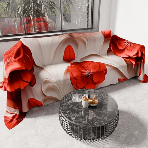 PETTI Artigiani Italiani - Spring Summer Single Bedspread Lightweight Single Bed Sheet Bedspread Floral 05-14 100% Made in Italy