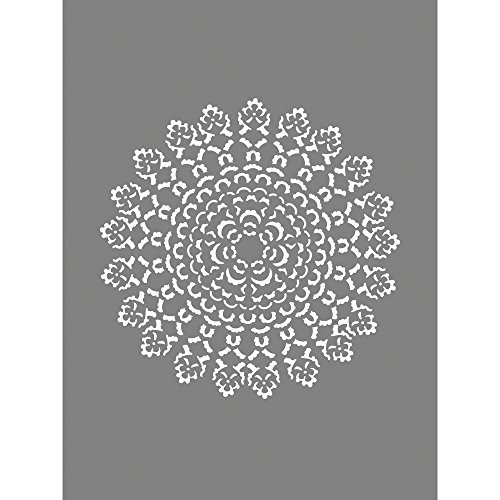 RAYHER HOBBY Stencil Ornament Miscellaneous Grey, 2.3 x 1.55 x 0.02 cm Self-Service Bag/Pack of 1