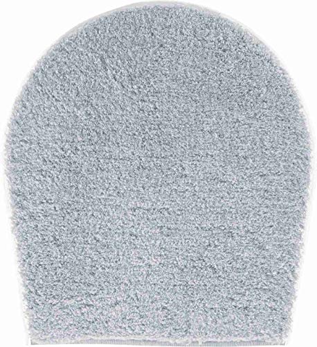 Grund Bath Mat 27 mm, Ultra Soft and Absorbent, Anti Slip, 5 Years Warranty, MELANGE, Toilet Seat Cover 47x50 cm, Silver