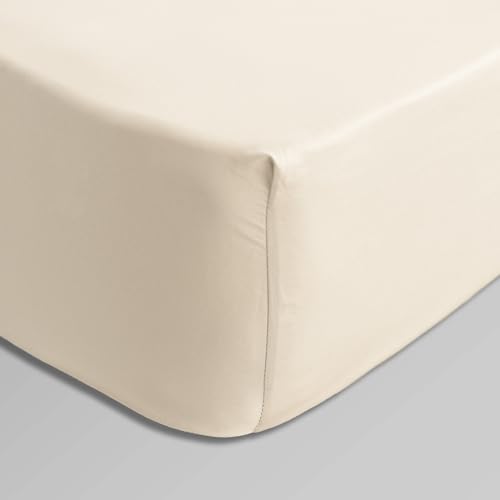 Fantasy Sateen Natural Fitted sheet 135x200cm