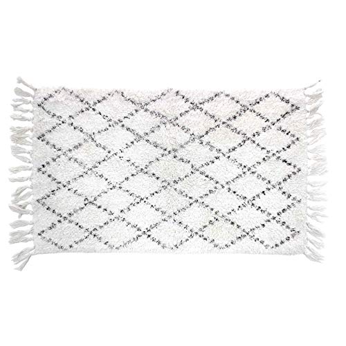 Douceur d'Intérieur Bath mat, Cotton, White, 50 x 80 CM