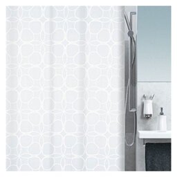 "Spirella Anti-Mould Shower Curtain - Anti-Bacterial, Washable, Waterproof, Polyester, ""Filigree"" 180 x 200 cm"