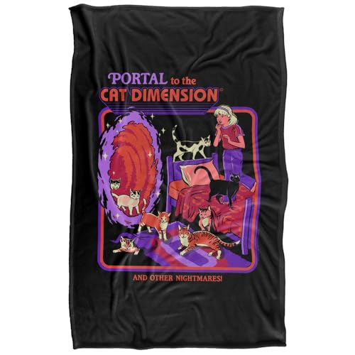 Steven Rhodes Cat Dimension Silky Touch Super Soft Throw Blanket 91 X 147 Cm