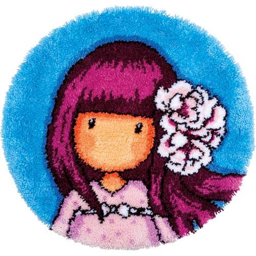 Vervaco Latch Hook Kit: Shaped Rug: Gorjuss: Cherry Blossom