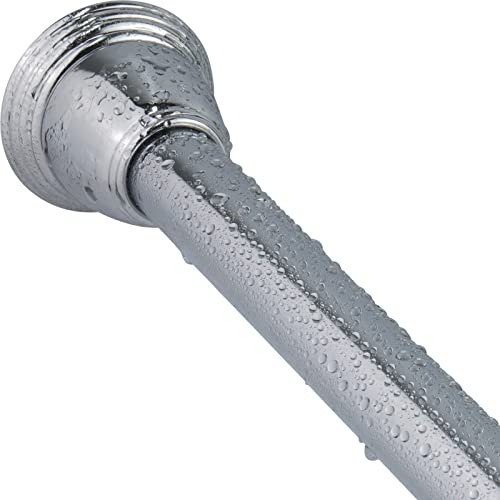 Splash Home Shower Curtain, chrome, extendable 42??? - 72??? Inches