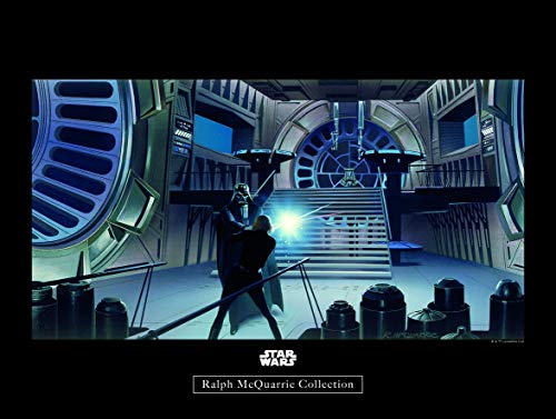Komar Wall Picture Star Wars Classic RMQ Vader Luke Throneroom Children's Room Decoration Art Print Without Frame WB163-40 x 30 cm Dimensions 40 x 30 cm (Width x Height)
