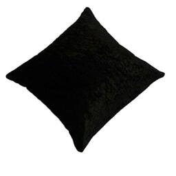 Emma Barclay Crushed Velvet Luxury Cushion Cover in Black - 17x17 (43x43cm)