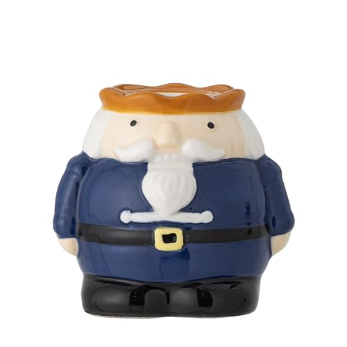 Feast Earthenware Candle Holder, Blue