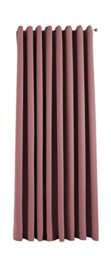 Gardinenbox Curtain Opaque NewYork Dusky Pink H x W 225 x 295 cm Pack of 1 Thermal Blackout Curtain Eyelets Sound-Absorbing Oeko-Tex UV Protection Tie Backs 201920600