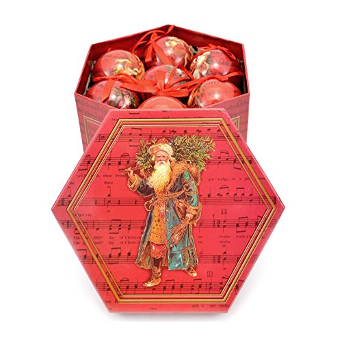 Traditional Shatterproof Christmas Baubles Decorations Xmas Tree Decor 14ps 7cm