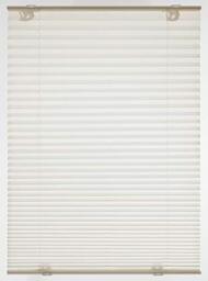 Gardinia Solo 36119 Pleated Blind with Suction Cups Opaque Folding Blind All Mounting Parts Included 2 Aluminium Operating Rails Cream 80 x 130 cm (W x H)