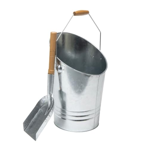 WERKA PRO Galvanised Steel 7 Litre Bucket and Ash Shovel