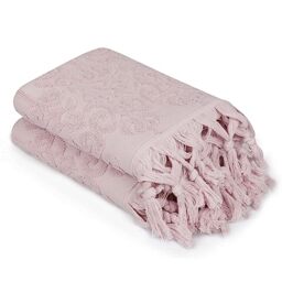 WELL HOME MOBILIARIO & DECORACIÓN Hand Towel Set (2 Piece) Powder