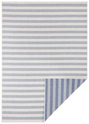 Freundin Home Collection Delilia In- & Outdoor Reversible Rug, Polypropylene, Blue Cream, 80 x 250 cm