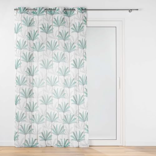 Douceur d'Intérieur, Oasis Net Curtain with Eyelets 140 x 240 cm Sandblasted Printed