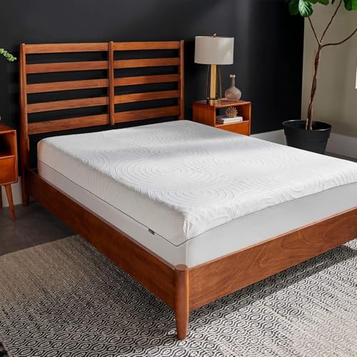 TEMPUR-PEDIC Waterproof Mattress Protector, White, Queen