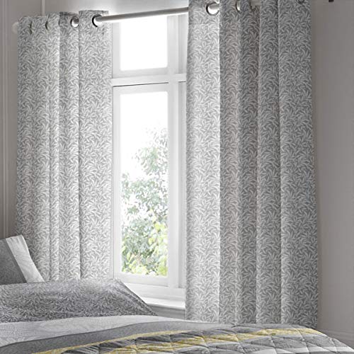 Dreams & Drapes Hanworth Pair of Eyelet Curtains, Ochre Yellow