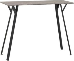 Seconique Quebec Bar Table in Concrete Effect/Black