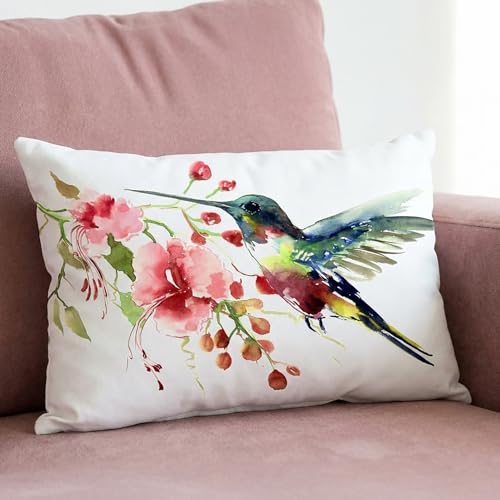 Americanflat Throw Premium Polyester Home Decor-Stylish Pillows for Couches, Bedrooms and Chairs, 14x10, White