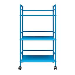 DHP Cache Metal Rolling Cart Blue Serving Trolley