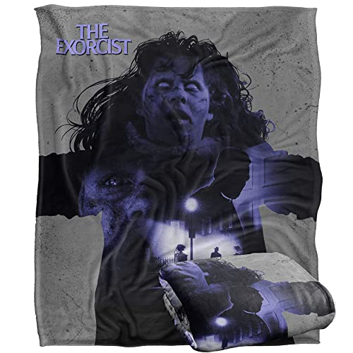 THE EXORCIST Blanket, 152 x 127 cm Regan Collage Poster Silky Touch Super Soft Throw Blanket