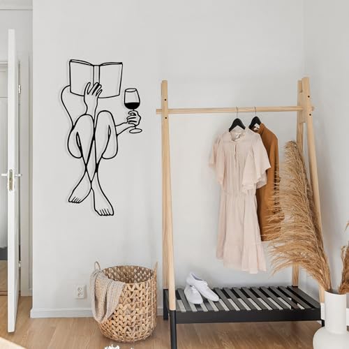 Stylish Black Decorative Metal Wall Accessory, 38 x 73 cm, 100% Metal, 1.2 mm Thickness, Perfect for Modern Home Decor & Unique Wall Art