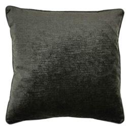 Paoletti Stella Feather Filled Cushion, Polyester, Black
