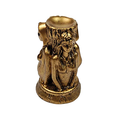 OmyLens Witch Three Holy Crystal Ball Stand Sphere Display, Natural Healing Fengshui Glass Orb Holder Base Statue Decoration, for 30mm-80mm Sphere