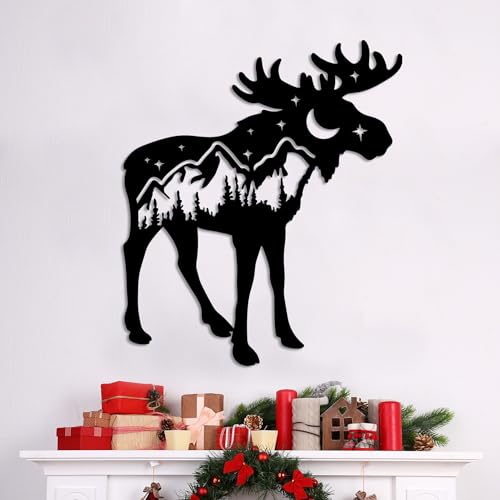 Stylish Black Decorative Metal Wall Accessory, 60 x 69 cm, 100% Metal, 1.5 mm Thick, Easy Wall Mounting, Perfect for Modern Home Decor