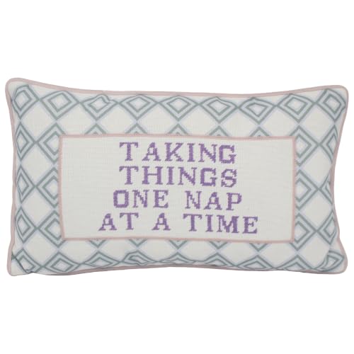 Lesser & Pavey Take It One Nap At A Time Cushion Pillow Talk - Fun slogan, soft feel, decorative accessory, comfortable filling, suitable for gifting