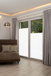 Khome 421614-37 Klemmfix Pleated Blind, Polyester, White