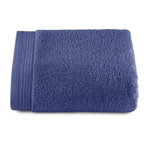 RIZO Top Towel – Set of 1 Shower Towel – Large Shower Towel – Bath Towels – 100% Combed Cotton – 600 g/m2 – Measure 100 x 150 cm – Navy
