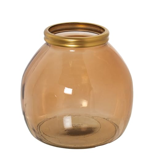 Alexandra House Living Recycled Glass Vase 21 x 20 cm