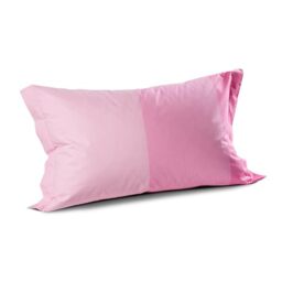 Caleffi 1003445 Cotton Joy Pair of Pillow Cases for Standard Bed, Pink