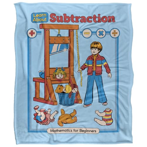Steven Rhodes Learn About Subtraction Silky Touch Super Soft Throw Blanket 152 X 127 Cm