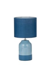Paulmann Pauleen 48324 Sandy Table Light Glow E14 max. 20W Cream, Blue Fabric, Ceramic
