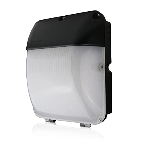 Bright Source LED Slim Wallpack, Outdoor Bulkhead Light Fitting, 30w, 2200lm, 3CCT Switchable Colour Temperature 3000K 4000K 6000K, IP65 Waterproof