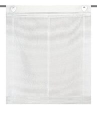Home Fashion JÖRG 091988-2407 Roman Blind Transparent Semi-Organza with Horizontal Stripes Size 130 x 45 cm Taupe