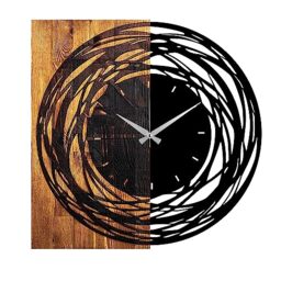 WELL HOME MOBILIARIO & DECORACIÓN Decorative Wood Wall Clock with Rotations Style