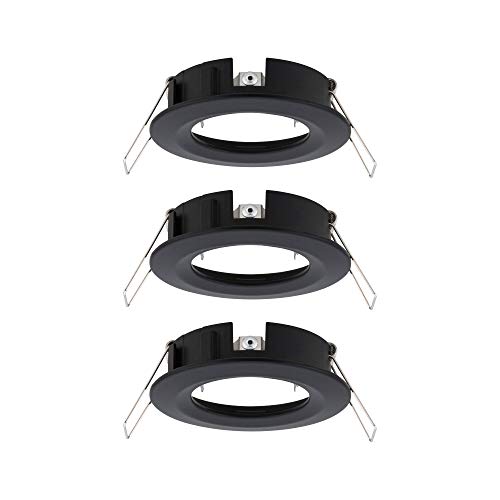 Paulmann 92481 Choose recessed luminaire spot Rigid max. 3x10 watt recessed Ceiling Spotlight Black matt recessed lamp Aluminium