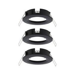 Paulmann 92481 Choose recessed luminaire spot Rigid max. 3x10 watt recessed Ceiling Spotlight Black matt recessed lamp Aluminium