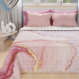 PETTI Artigiani Italiani - Summer Single Bedspread 170 x 260 cm 100 g/m² Double Face, Single Spring Quilt, Lightweight Quilt, Marble Powder, 100% Made in Italy