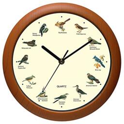 Belinlen Benail Singing Bird Wall Clock 12 Inch of the Bird Names and Songs
