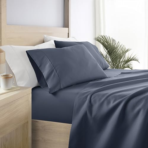 "Linen Market Bed Sheets for Queen Size Bed (Stone) - Sleep Better Than Ever with These Soft and Cooling Queen Sheets - Deep Pocket Fits 16"" Thick Beds - 4 Piece Queen Sheet Set"