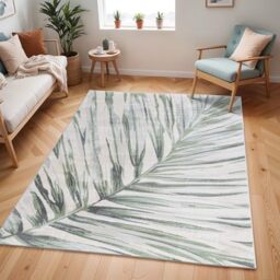 Livabliss Alaya Auray Abstract Design – Living Room 200x275 cm, Dining Lounge Kitchen Bedroom Use, Modern Marble Look, Soft Luxurious Medium Pile, Cream Green Grey